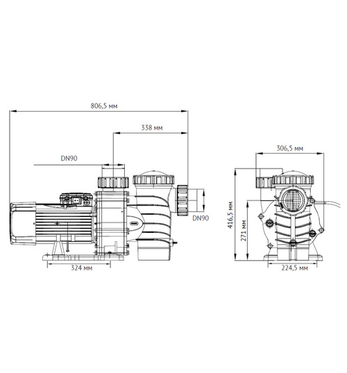 Насос для бассейна UNIPUMP JET POOL SPP 3000T