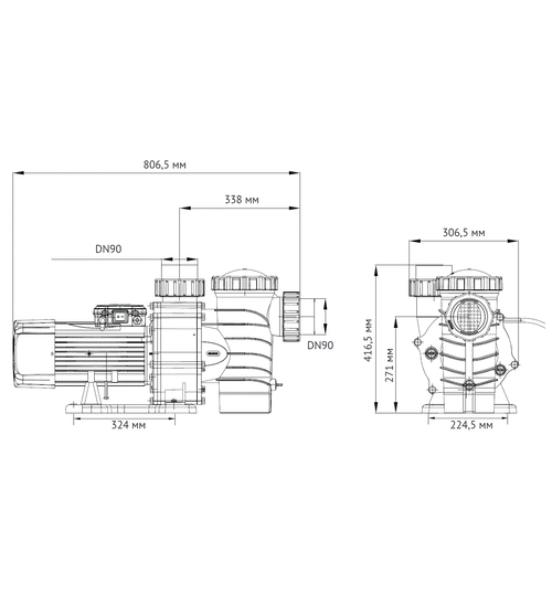 Насос для бассейна UNIPUMP JET POOL SPP 4000T