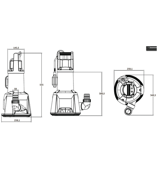 Дренажный насос UNIPUMP VORTPRO 1600