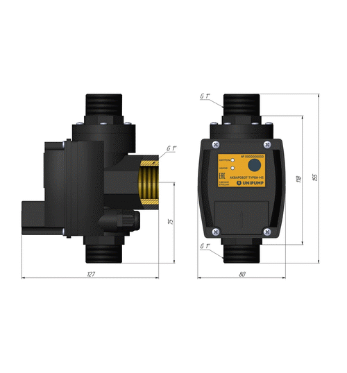 Блок управления UNIPUMP ТУРБИ М3 (2,0-3,5 бар)