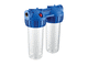 Колба Slim Line UNIPUMP CFC-10K-2 (резьба ¾”) без картриджа (прозрачная двойная) Колба Slim Line UNIPUMP CFC-10K-2 (резьба ¾”) без картриджа (прозрачная двойная)
