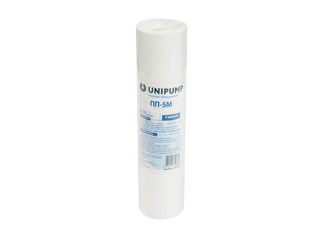 Полипропиленовый картридж UNIPUMP Полипропиленовый картридж Slim Line ПП-5 М (10”, 5 мкм)