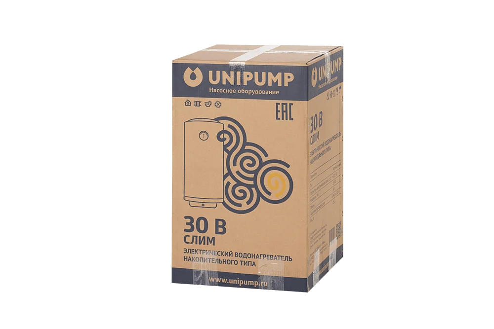 Накопительный водонагреватель UNIPUMP СЛИМ 30 В