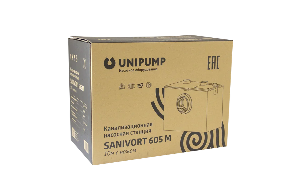 Канализационная станция UNIPUMP SANIVORT 605 M 10м с ножом