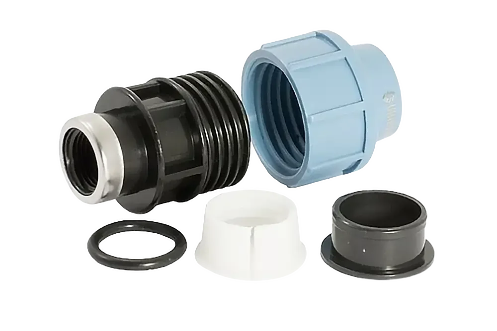 Фитинг ПНД UNIPUMP Переход на внутреннюю резьбу D25x3/4 Фитинг ПНД UNIPUMP Переход на внутреннюю резьбу D25x3/4