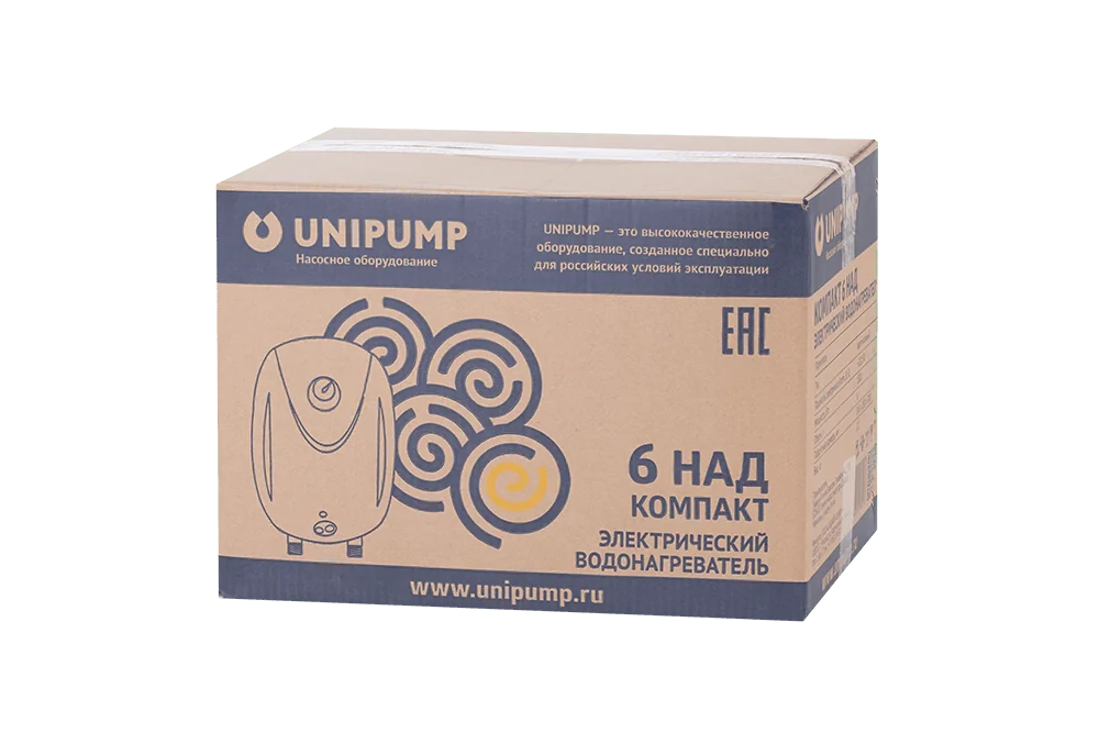 Накопительный водонагреватель UNIPUMP КОМПАКТ 6 НАД