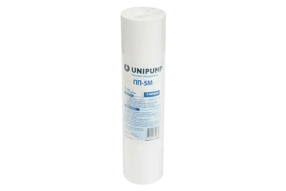 Полипропиленовый картридж UNIPUMP Полипропиленовый картридж Slim Line ПП-5 М (10”, 5 мкм)