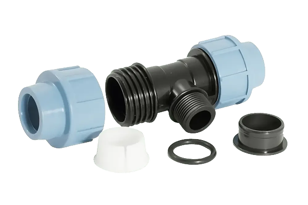 Фитинг ПНД UNIPUMP Тройник с наружной резьбой D25x3/4